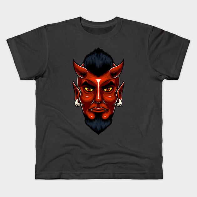 Devil 1.3 Kids T-Shirt by Harrisaputra